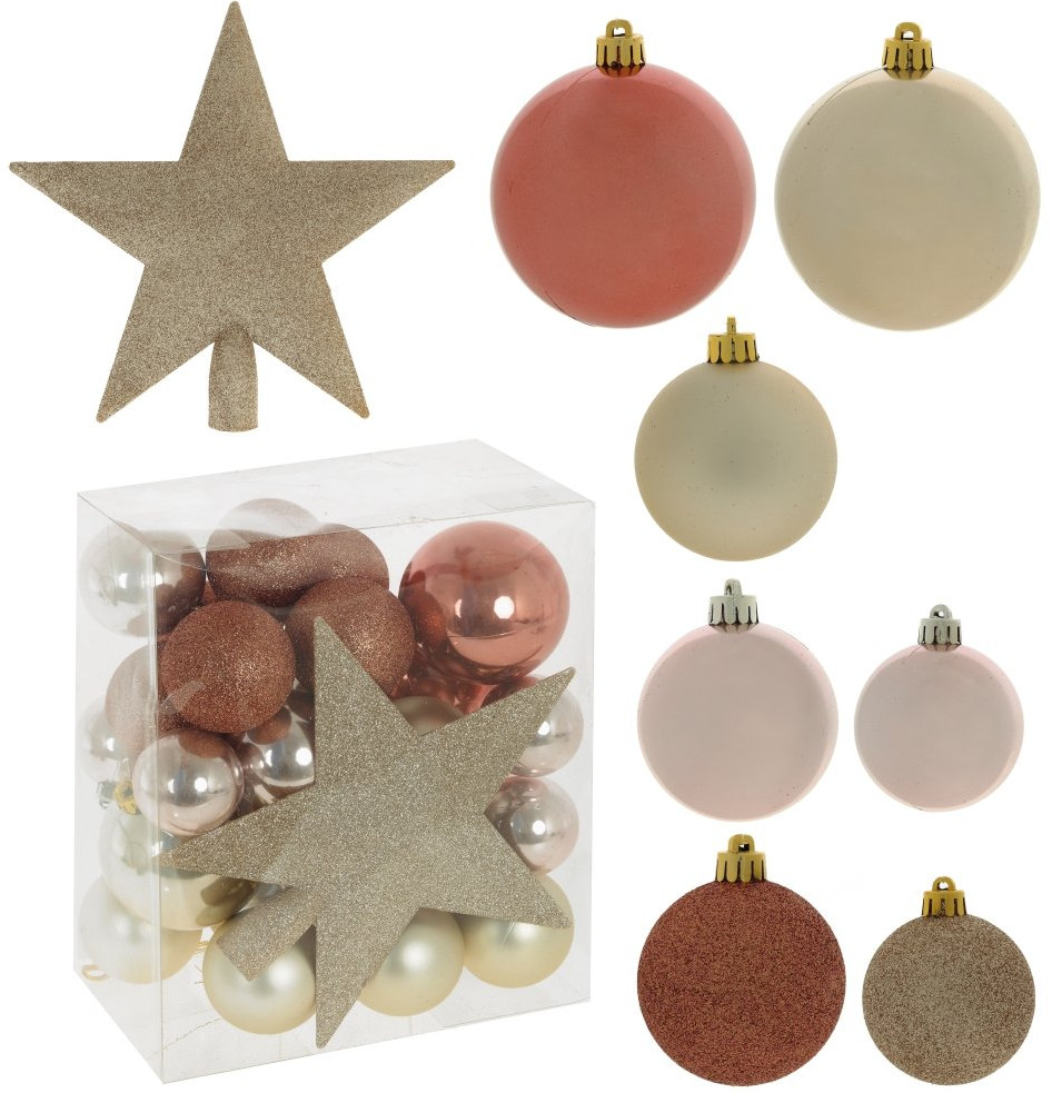 Набор шаров и верхушка на елку «Шар и звезда» | Remeco club
