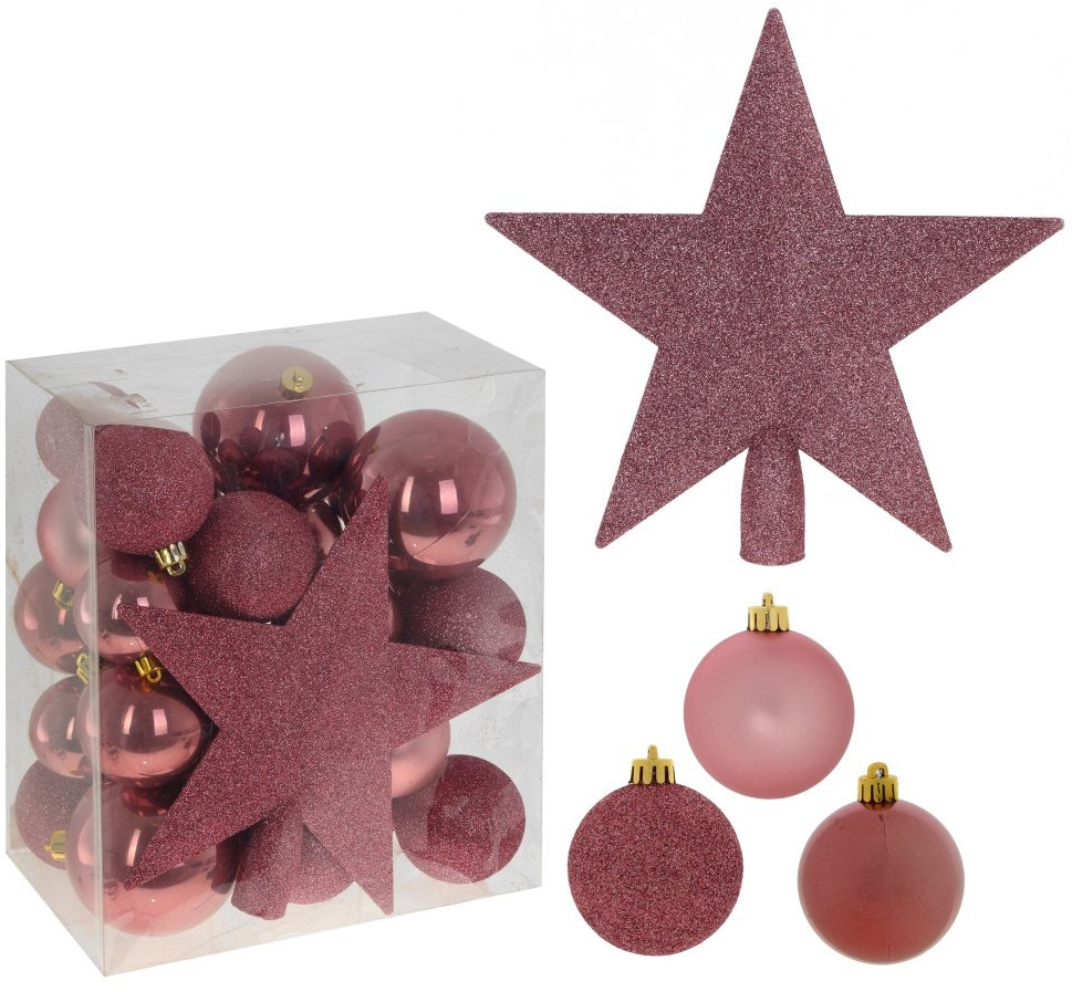 Набор шаров и верхушка на елку «Шар и звезда» | Новогодний декор «Волшебство» | Remeco club