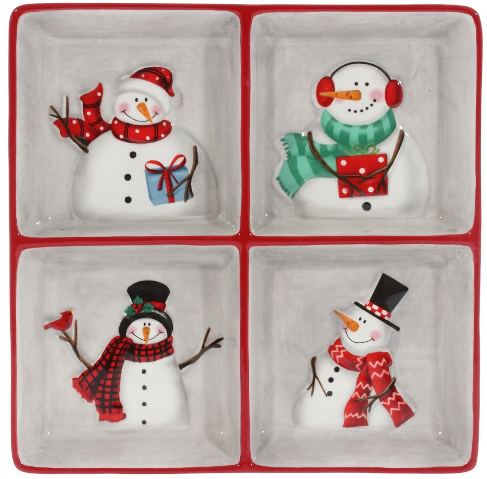 Менажница «Лесные снеговики» | Снеговики | Remeco club