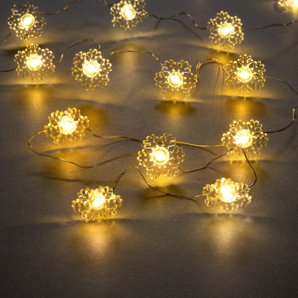 Гирлянда-нить с насадками «Снежинка» | Decor | Luazon Lighting