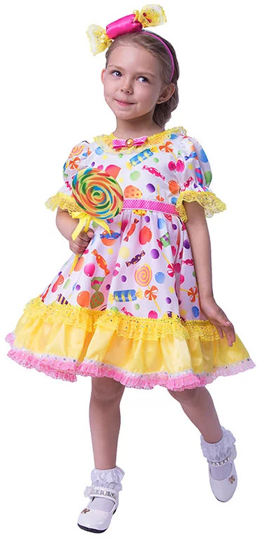 Костюм карнавальный для девочек «Конфетка» | Русские сказки | Пуговка
