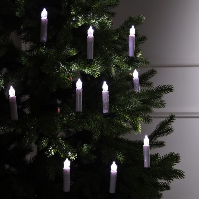 Набор фигур светодиодных «Свечи на прищепках» | Luazon Lighting