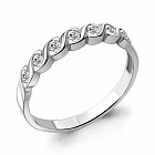 Кольцо из серебра с фианитами