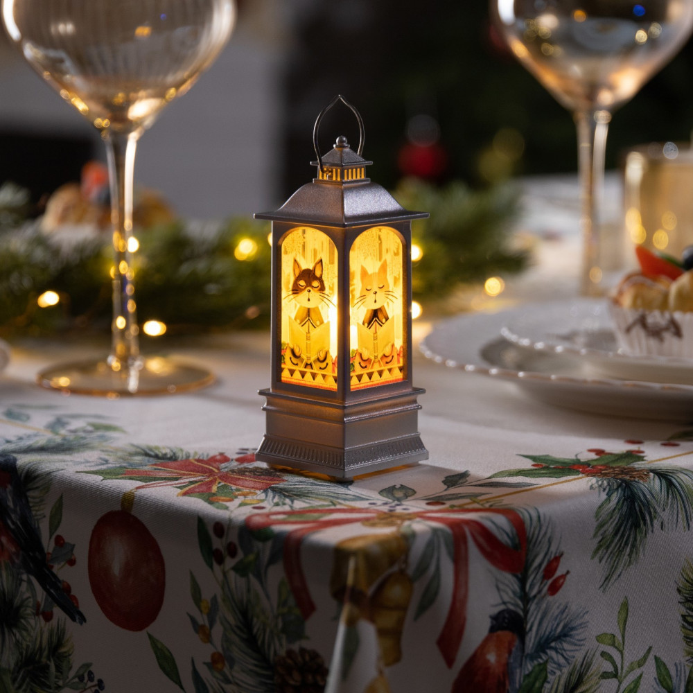 Фигура светодиодная «Фонарь с котиками» | Щелкунчик | Luazon Lighting