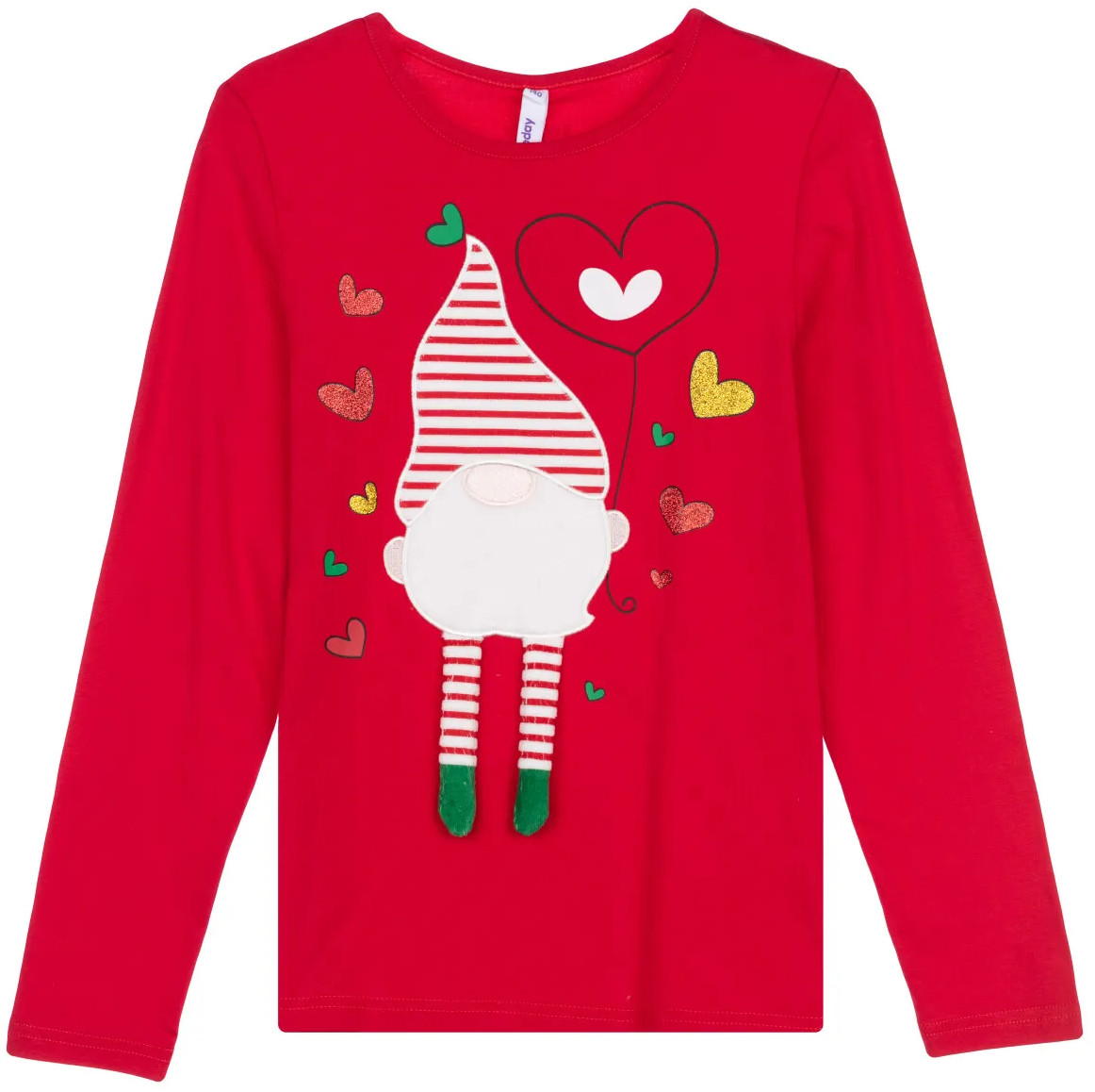 Лонгслив для девочек | New Year | PlayToday