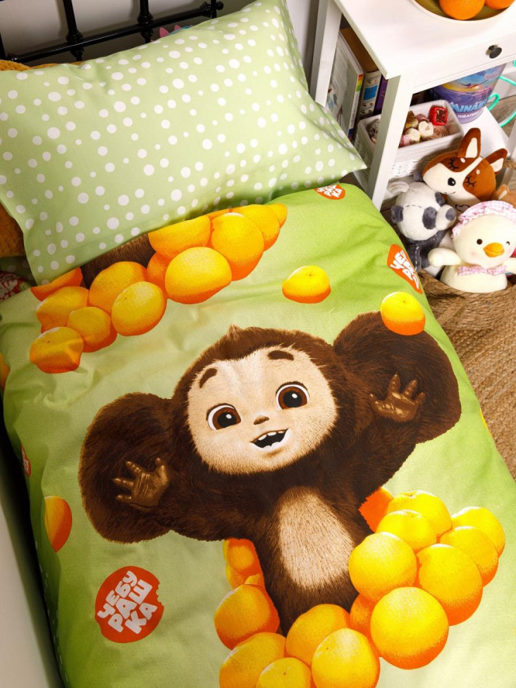 Комплект постельного белья «Чебурашка. Апельсиновый рай» | Ночь нежна
