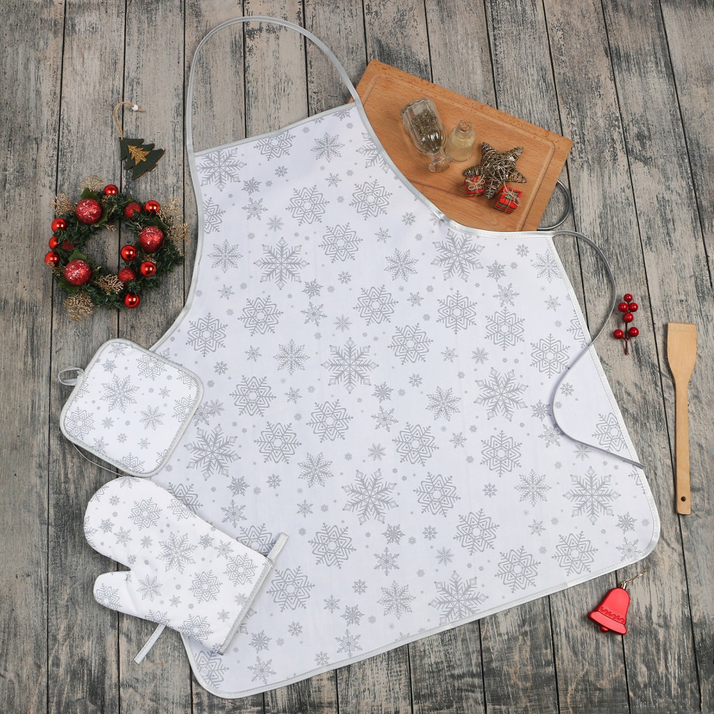 Комплект кухонный «Снежинки» | Снежинки | Доляна