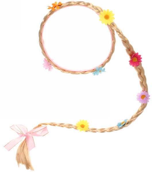 Ободок карнавальный с косичкой «Цветочный рай» | Серпантин