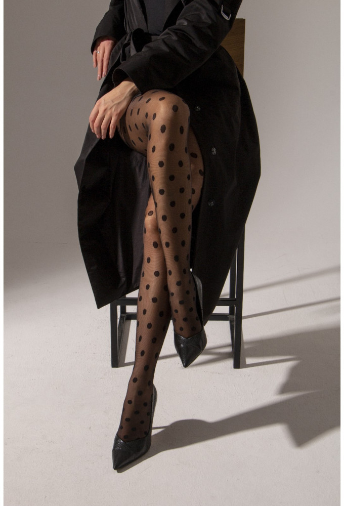 Колготки женские карнавальные «Крупный горох» | Страна Карнавалия