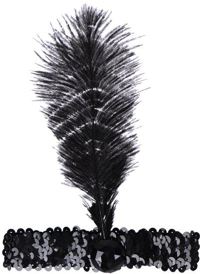 Повязка на голову с пером | Страна Карнавалия