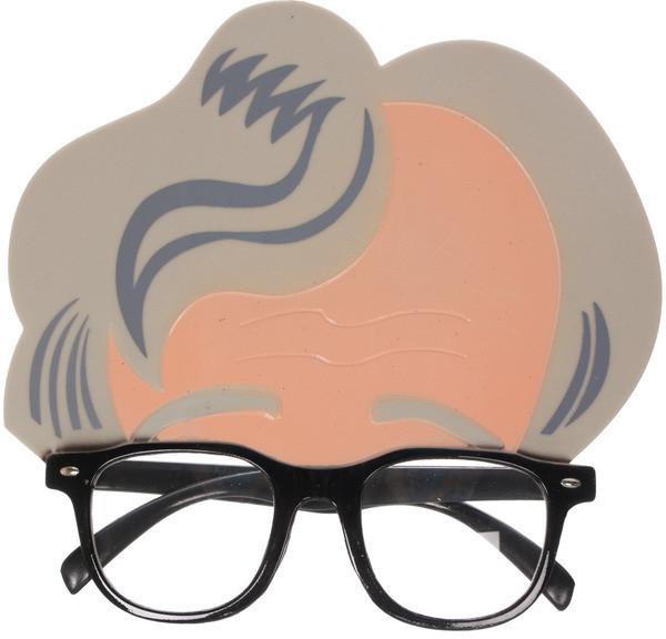 Очки карнавальные «Седой дедушка» | Серпантин