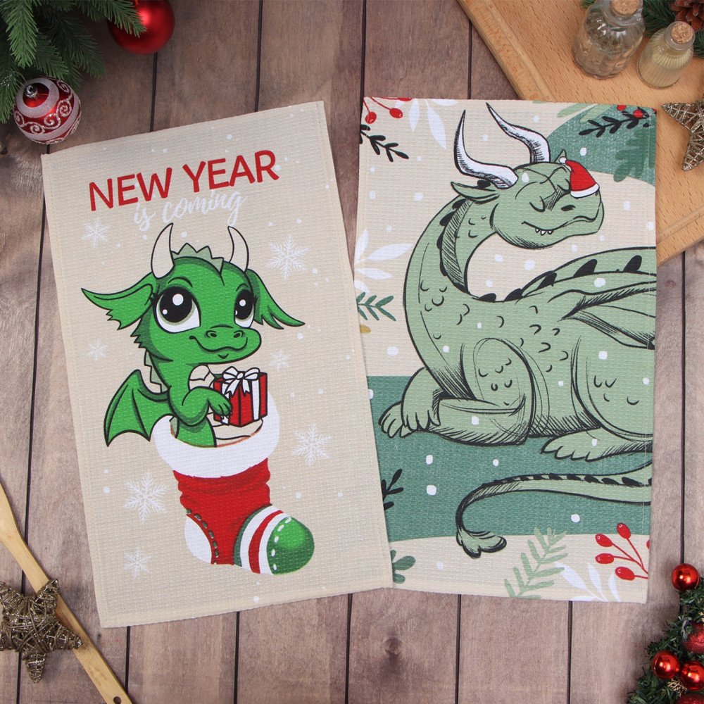 Набор полотенец «Новогоднее настроение» | Новогодние полотенца | Доляна