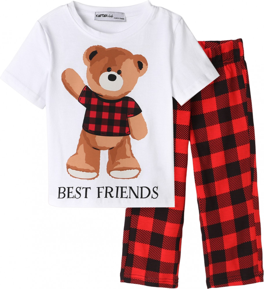 Пижама детская «Best friends» | Новогодние детские пижамы | KAFTAN