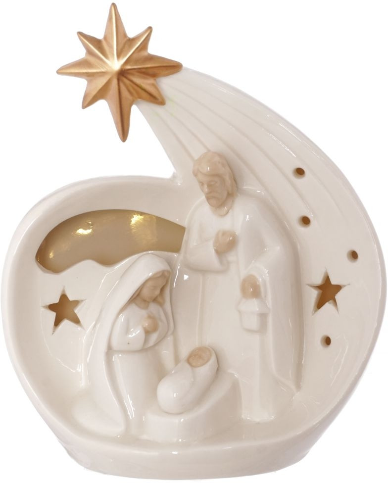 Фигурка декоративная с подсветкой «Рождество» | Новогодний декор «Новогоднее золото» | Remeco club