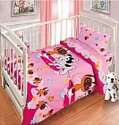 Комплект постельного белья для детской кроватки Союзмультфильм "Ручеек" (бязь, 1 наволочка 40х60)