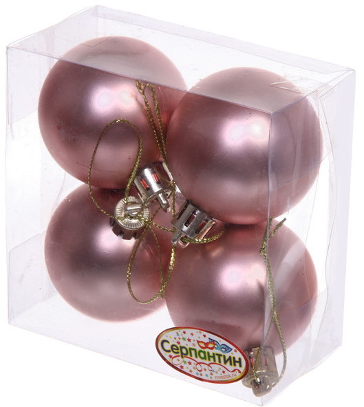 Набор шаров ёлочных «Матовый» | Серпантин