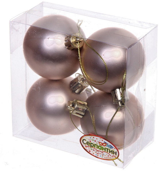 Набор шаров ёлочных «Матовый» | Серпантин