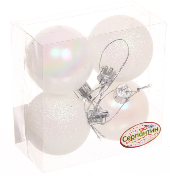 Набор шаров ёлочных «Микс фактур» | Серпантин