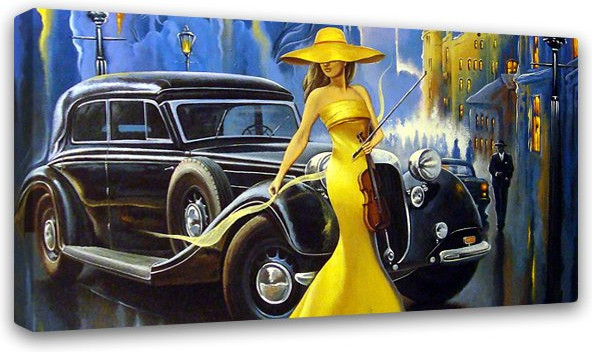 Картина на деревянном подрамнике «Леди» | Симфония