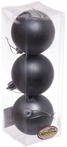 Набор шаров ёлочных «Матовый» | Серпантин