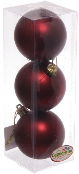 Набор шаров ёлочных «Матовый» | Серпантин