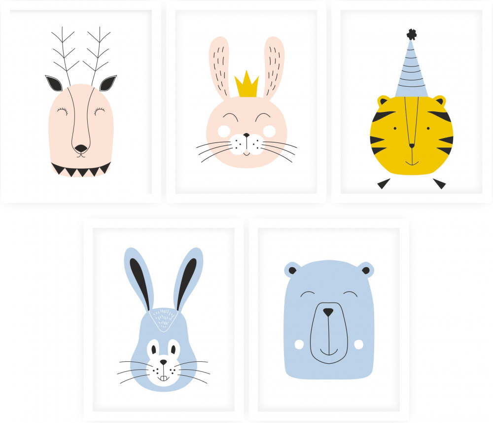 Набор постеров интерьерных «Жители леса» | Симфония