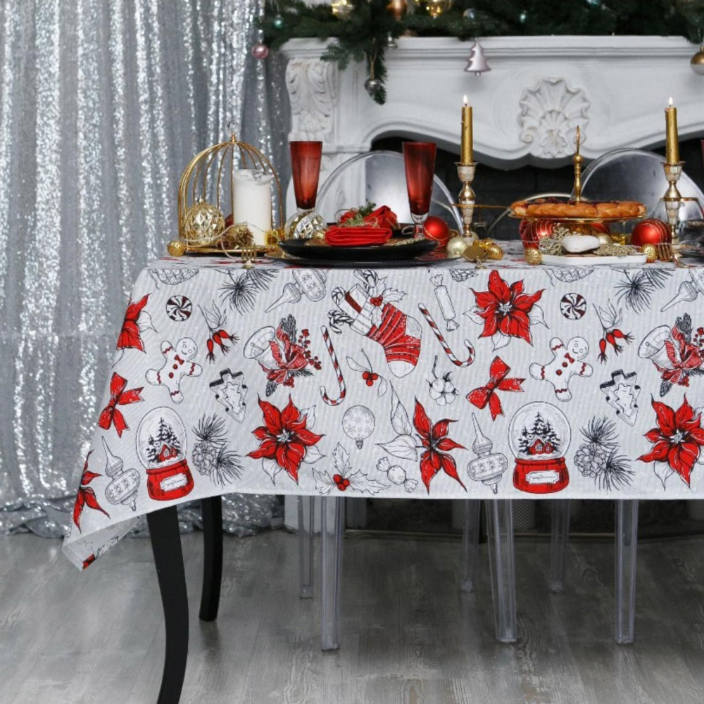 Скатерть «Новогоднее настроение» | Новогоднее настроение | Доляна