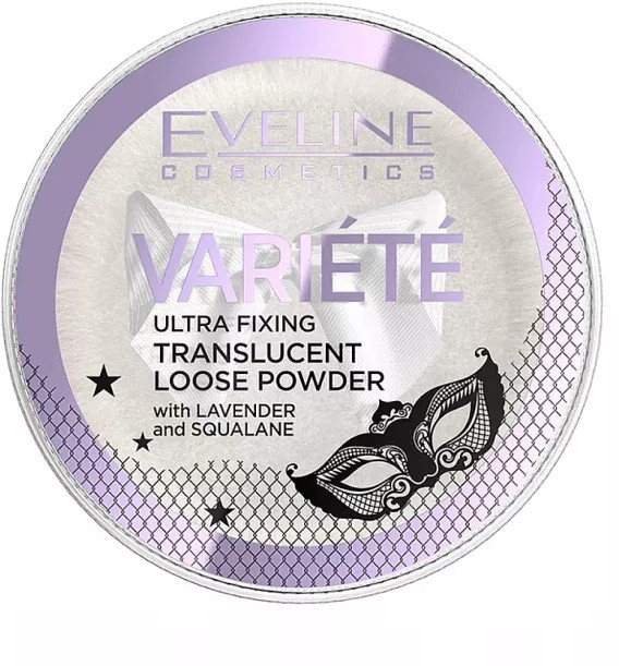 Пудра для лица с лавандой и скваланом «Variete», оттенок Прозрачный | Eveline Cosmetics