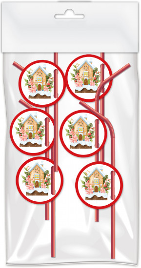 Набор трубочек «Пряничный домик»