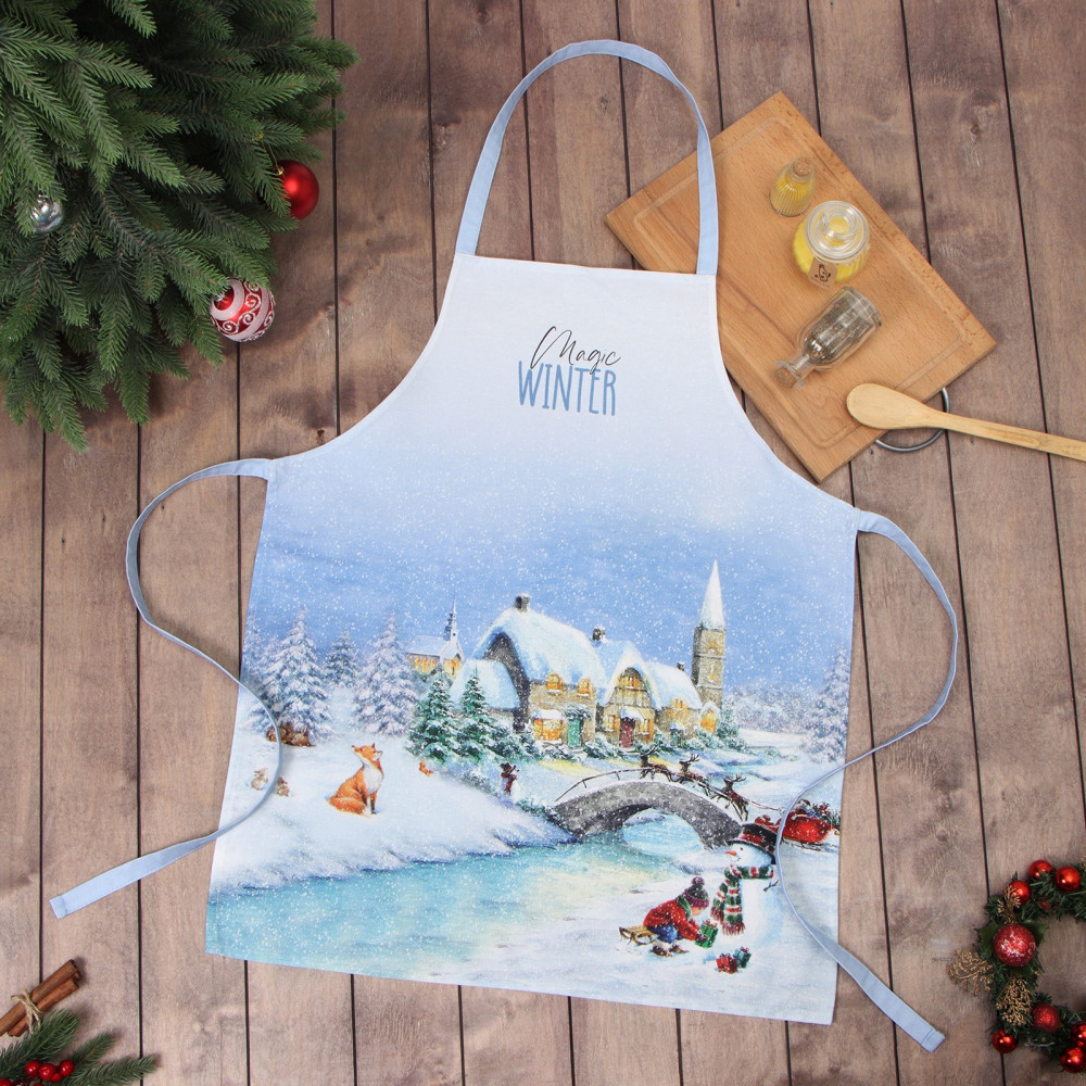 Фартук «Рождественский вечер» | Рождественский вечер | Этель