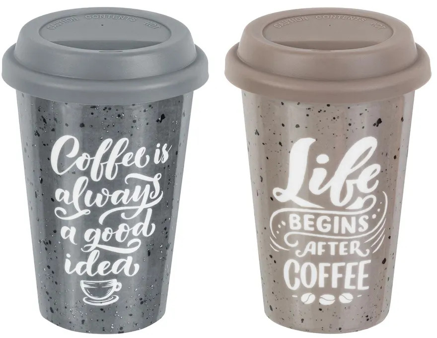 Набор стаканов с силиконовой крышкой | Elan Gallery