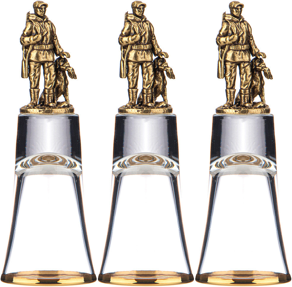 Набор стопок «Охотник с собакой» | Lefard