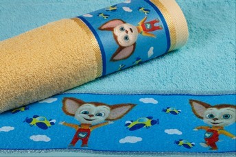 Полотенце махровое Барбоскины "Малыш" (50х90 см), цвет бирюзовый | Барбоскины | Shaoxing Liwang Knitting&Textile CO.Ltd