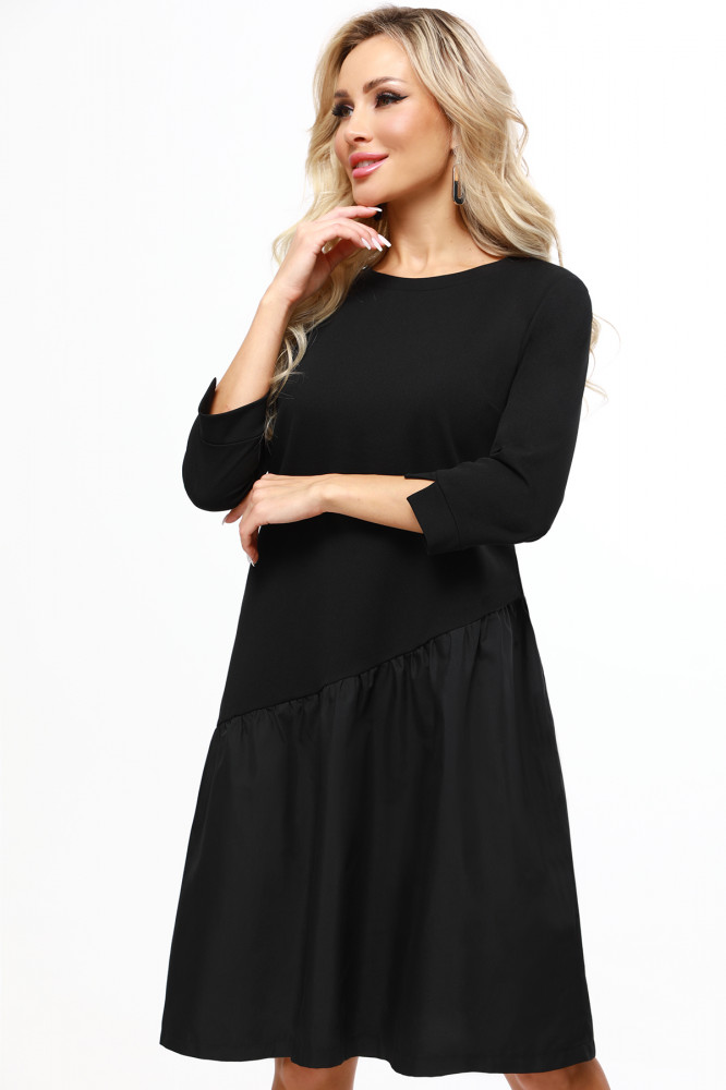 Платье с асимметричным воланом женское | DStrend