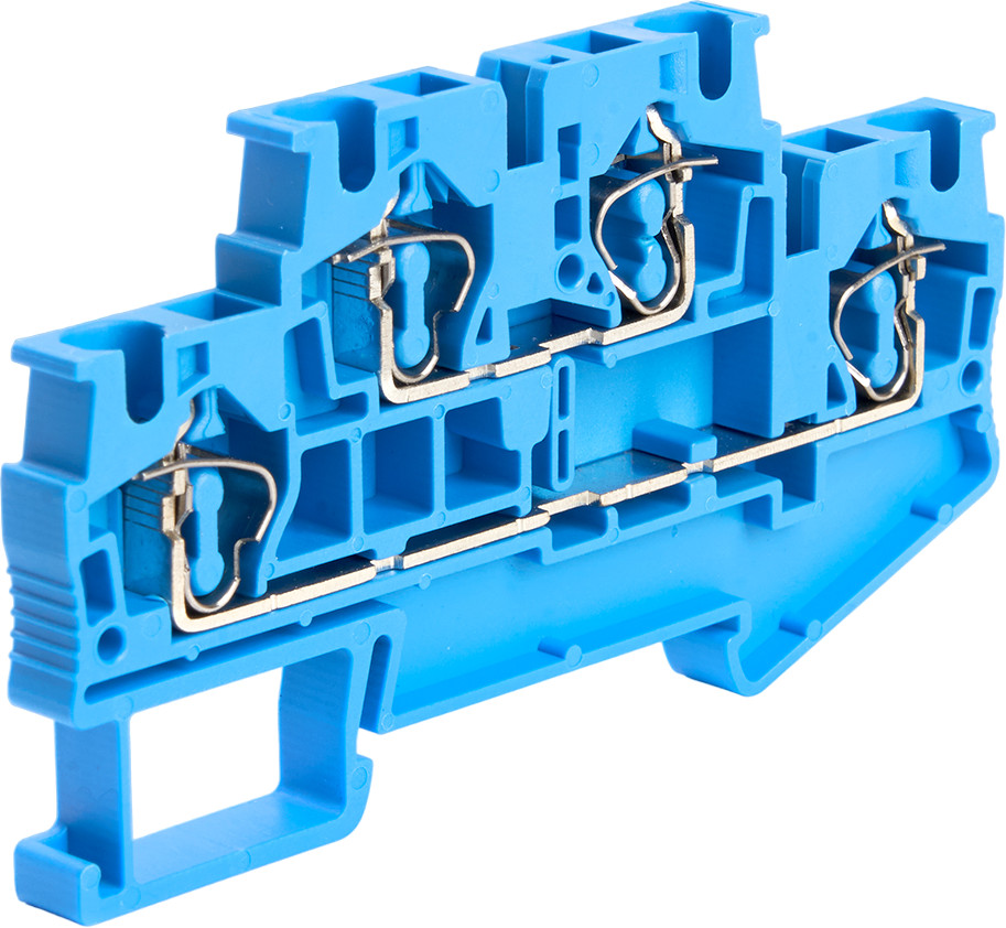 Зажим пружинный 4-проводной LD555-2-40 | Stekker