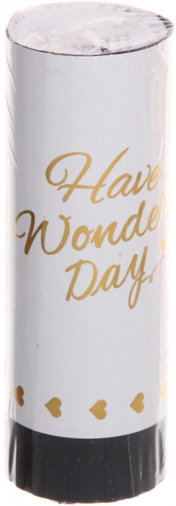 Пневмохлопушка «Воздушные искры, белый перламутр» | Серпантин