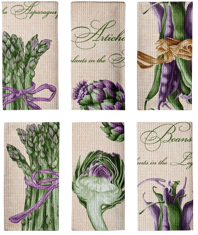 Комплект полотенец вафельных «Asparagus» | Mia Cara