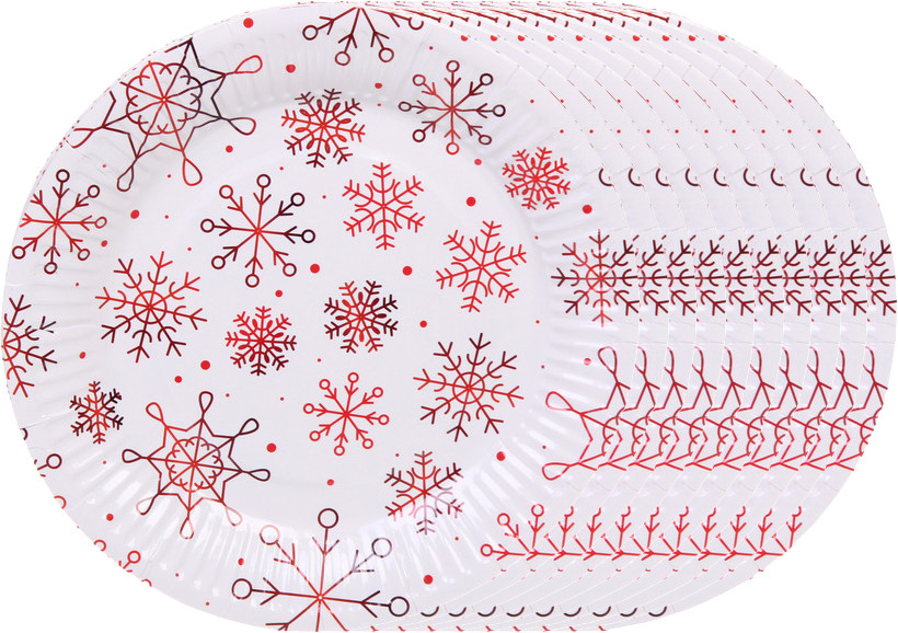 Набор тарелок «Снежные искры»