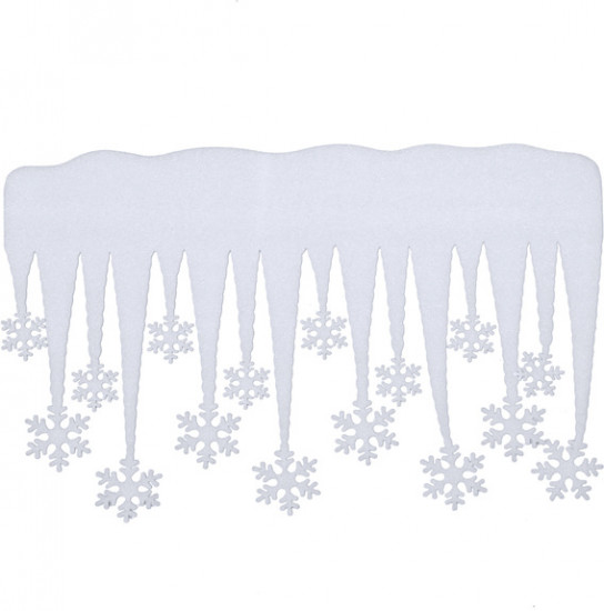 Украшение новогоднее «Сосульки с узорами»