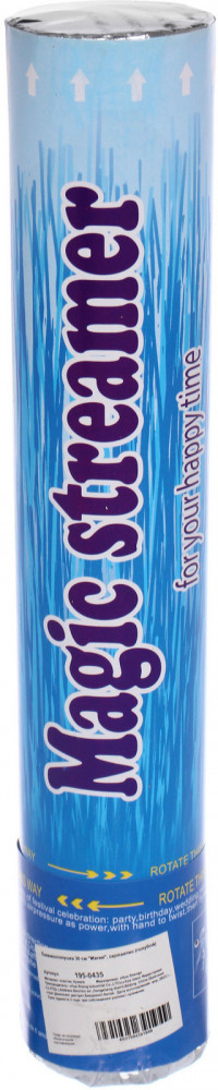 Пневмохлопушка «Магия, серпантин голубой» | Серпантин