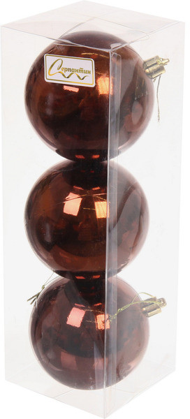 Набор шаров ёлочных «Глянец» | Серпантин