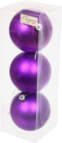 Набор шаров ёлочных «Матовый» | Серпантин