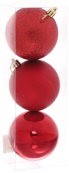 Набор шаров ёлочных «Микс фактур» | Серпантин