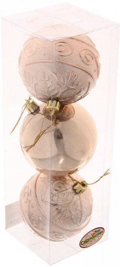 Набор шаров ёлочных «Микс фактур»