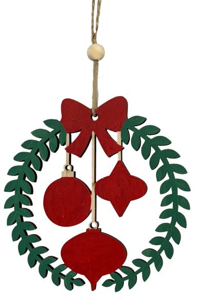 Украшение новогоднее из дерева «Новогодний орнамент» | Деревянные подвесы | Magic Time