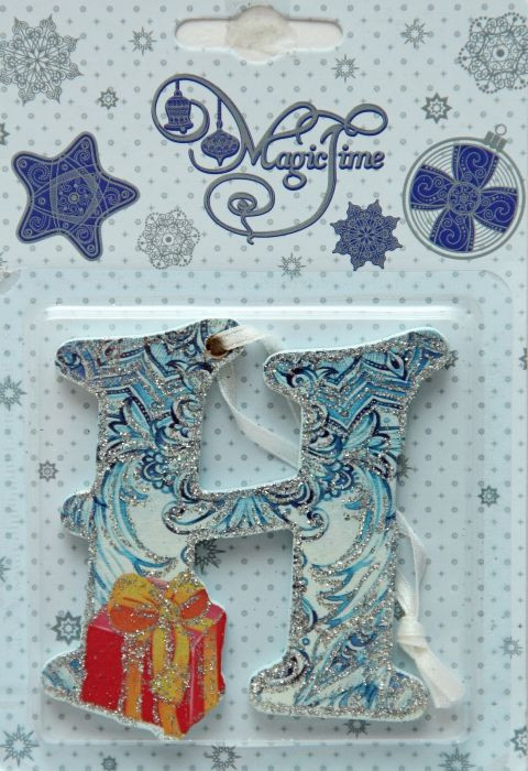 Украшение новогоднее в виде буквы «Н» | Буквы | Magic Time