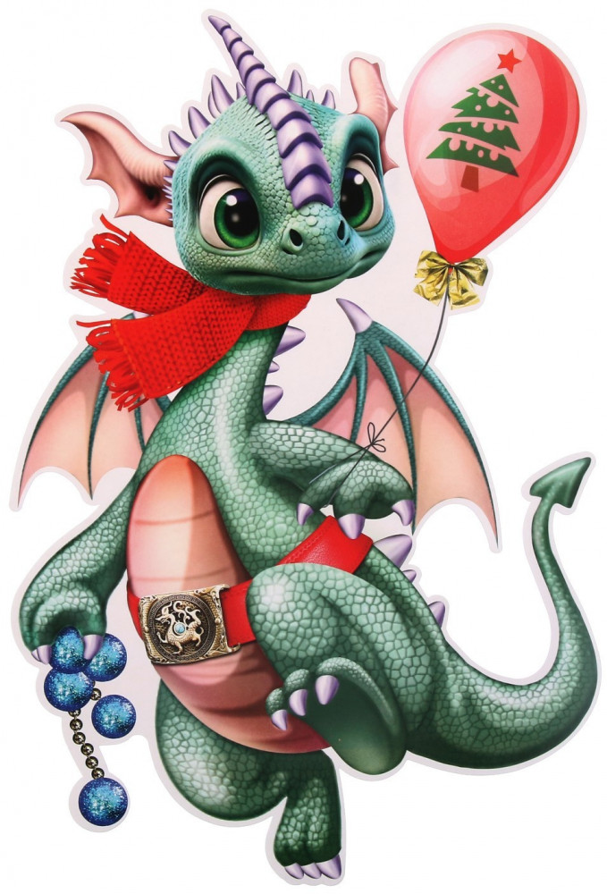 Плакат вырубной «Дракон мальчик» | Плакат вырубной А3