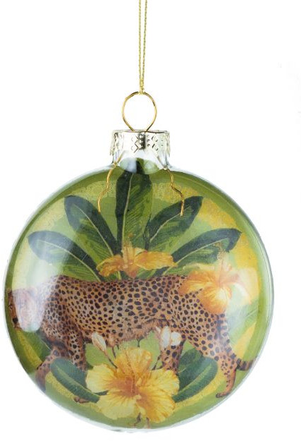 Украшение новогоднее подвесное «Медальон гепард» | Тропический сад | Magic Time