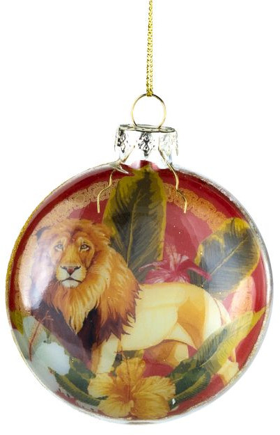 Украшение новогоднее подвесное «Медальон лев» | Тропический сад | Magic Time