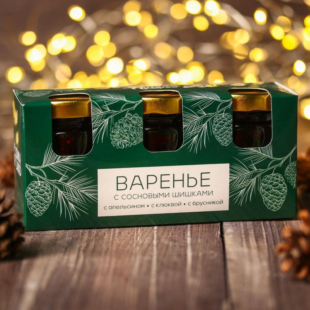 Набор варенья с сосновыми шишками «Здорового нового года» | Доброе здоровье